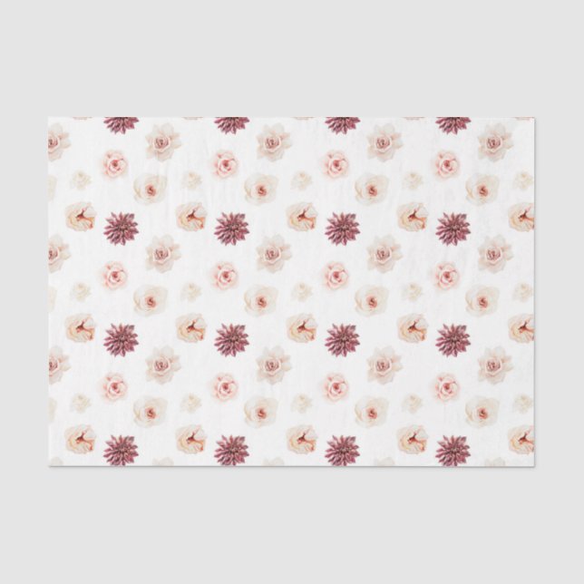 Rosa Blume (Design 25 Pink Serie) Seidenpapier (Vorderseite)