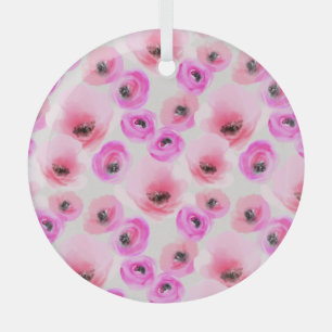 Rosa Blume Digitale Kunst Ornament Aus Glas