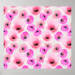 Rosa Blume Digitale Kunst Poster