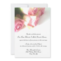 Rosa Blume Einladungen für Hochzeiten