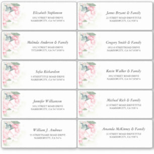 Rosa Blume Elegantes Party Aufkleber