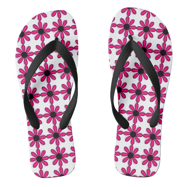 Rosa Blume Flip Flops (Fußbett)