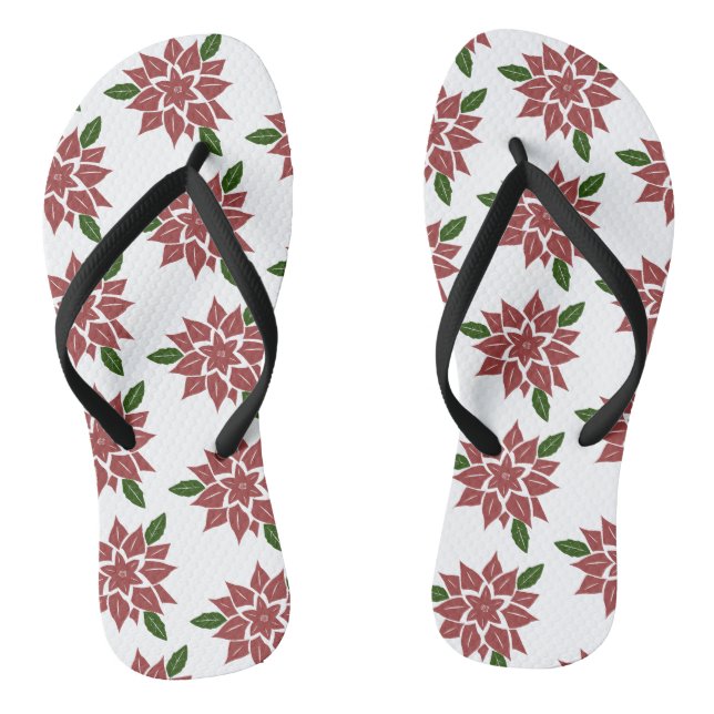 rosa Blume Flip Flops (Fußbett)