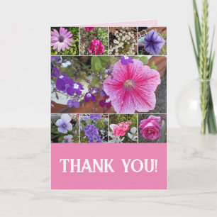 Rosa Blume Floralische Rose Petunia Vielen Dank Karte