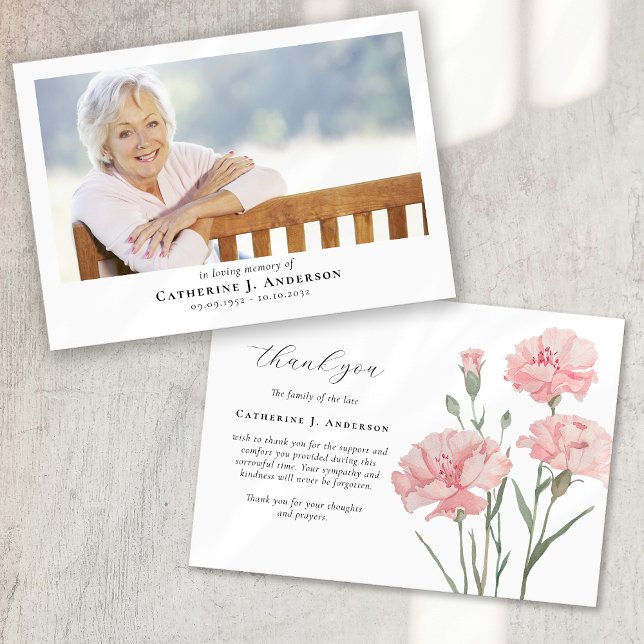 Rosa Blume Foto Beileid Beerdigung Gedenkstätte Dankeskarte (Von Creator hochgeladen)