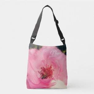 Rosa Blume Foto Tasche