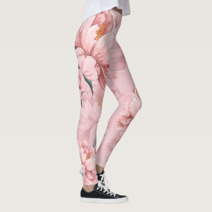 Rosa Blume Frauen Leggings