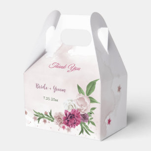 Rosa Blume Geschenkschachtel
