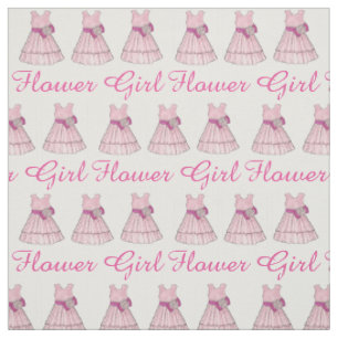 Rosa Blume Girl Dress Brautparty Hochzeitskleid Stoff