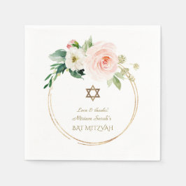 Rosa Blume Gold Bat Mitzvah Serviette