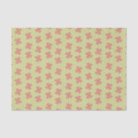 Rosa Blume Hellgrüner Polka Dot Hübsch