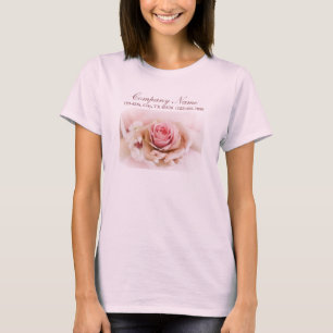 Rosa Blume Hochzeit Florist T-Shirt