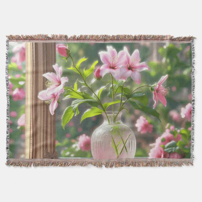 Rosa Blume in der Natur Decke (Vorderseite)