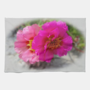 Rosa Blume in der Sonne Geschirrtuch
