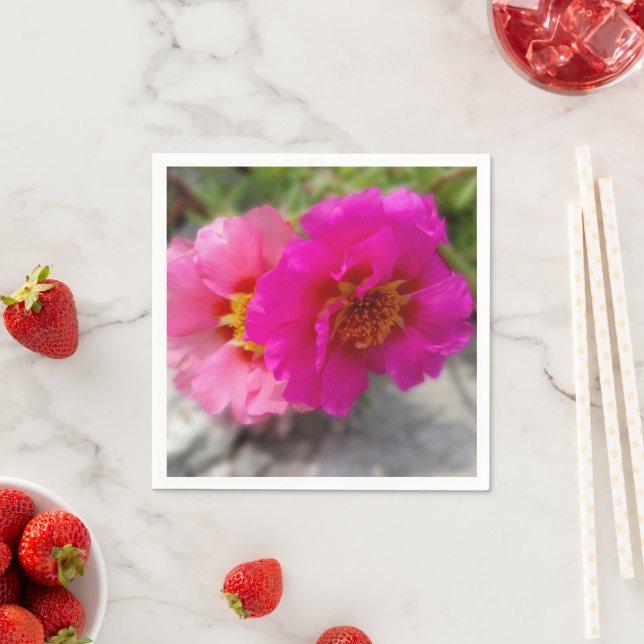 Rosa Blume in der Sonne Serviette (Beispiel)