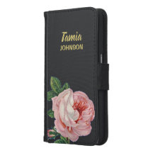 Rosa Blume individuelle Name grau