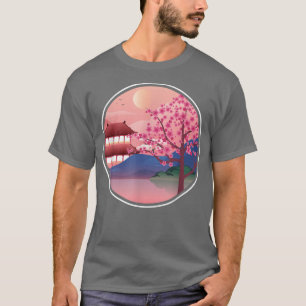 Rosa Blume Japan Sakura Tree Japanischer Kirschblo T-Shirt