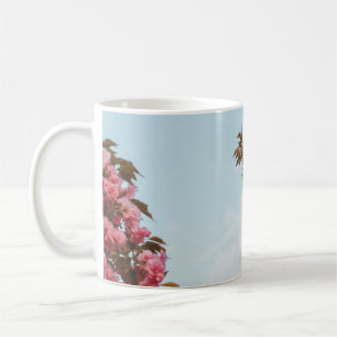 Rosa Blume Kaffeetasse