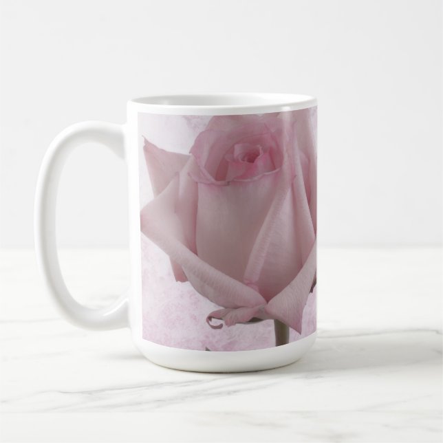 Rosa-Blume Kaffeetasse (Links)