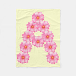 Rosa Blume Kinderschuh Fleecedecke
