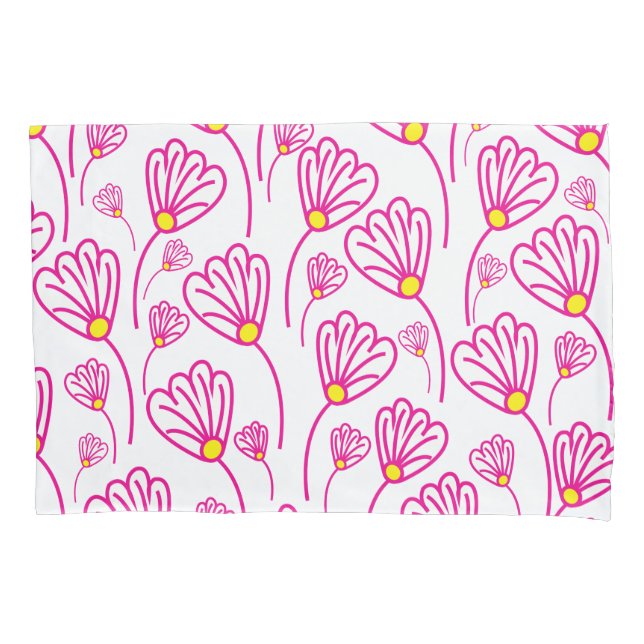 Rosa Blume Kissenbezug (Vorderseite)