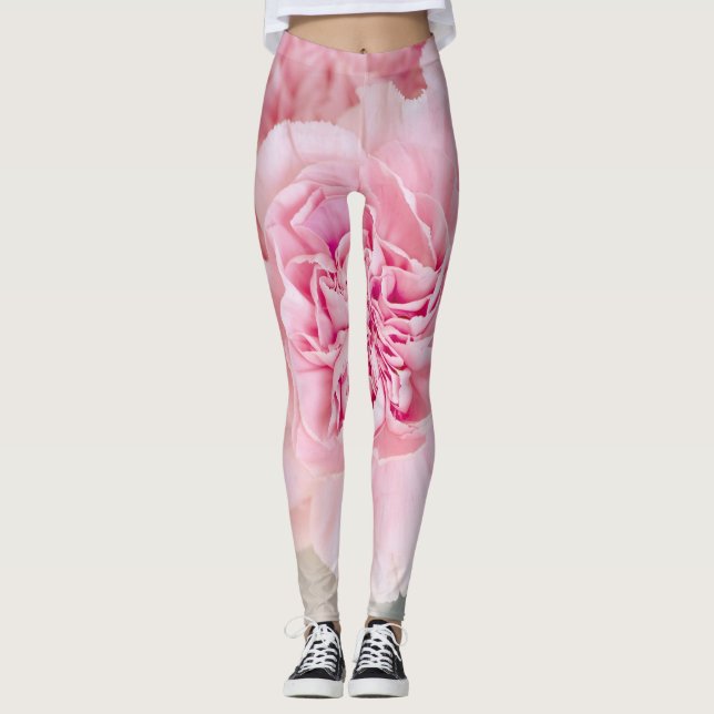 Rosa Blume Leggings (Vorderseite)