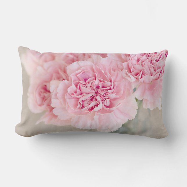 Rosa Blume Lendenkissen (Vorderseite)