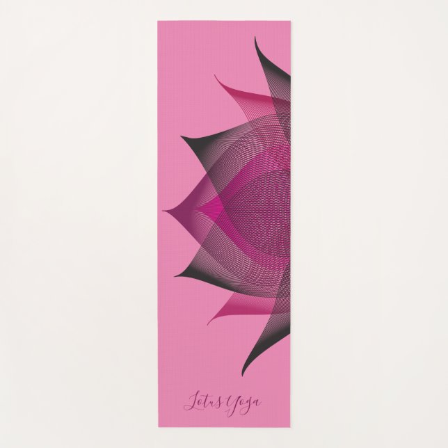 Rosa Blume Lotus Museo Cantonale d'Arte Yogamatte (Vorderseite)