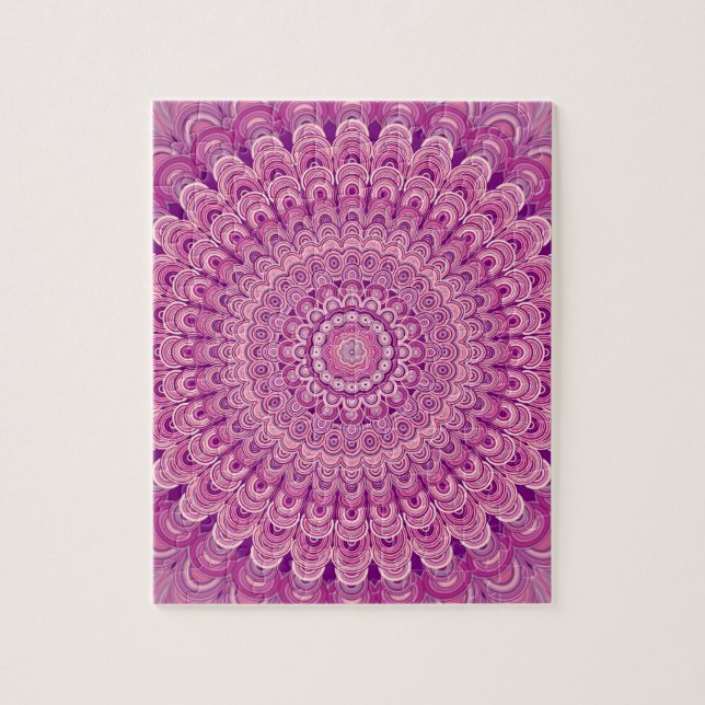 Rosa Blume Mandala (Vertikal)