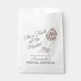 Rosa Blume Markt Frisches Brautparty Geschenktütchen