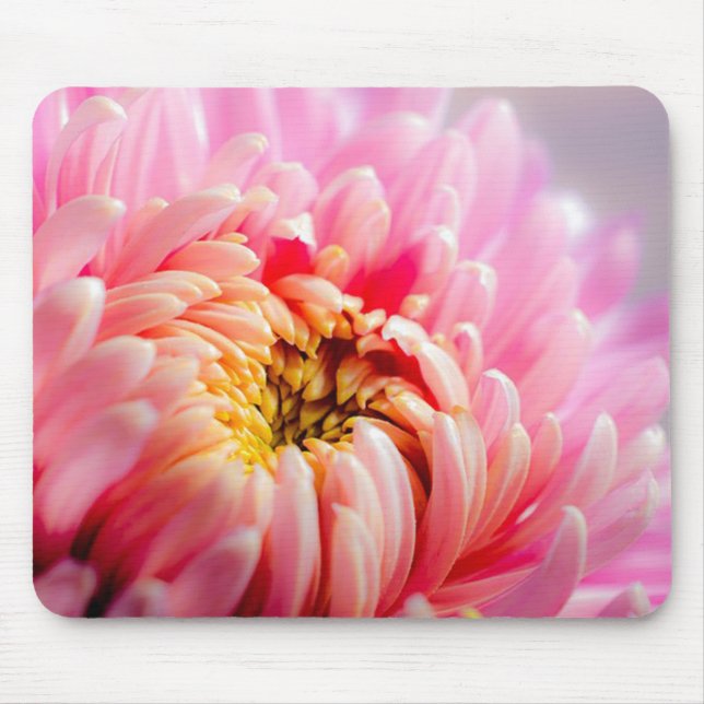 Rosa Blume Mousepad (Vorne)