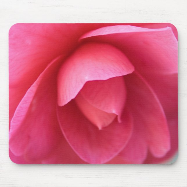 Rosa Blume Mousepad (Vorne)