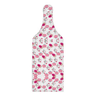 rosa Blume Muster Schneidebrett