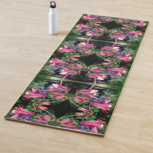 Rosa Blume Nah Abstrakt Yogamatte