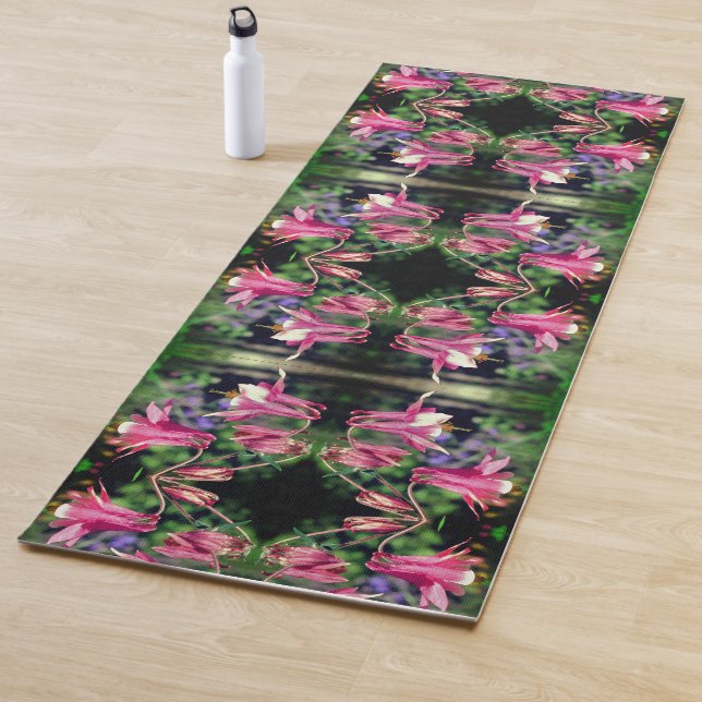 Rosa Blume Nah Abstrakt Yogamatte (Beispiel)
