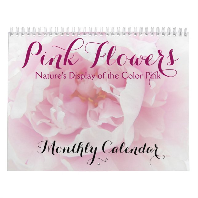 Rosa Blume Natur Blumenbeauty Foto Kalender (Titelbild)