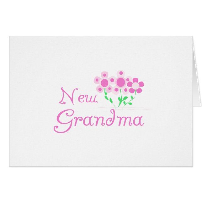 Rosa Blume Neue Oma Tshirts und Geschenke (Vorderseite (Horizontal))
