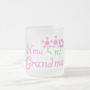 Rosa Blume Neue Oma Tshirts und Geschenke Mattglastasse