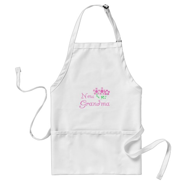 Rosa Blume Neue Oma Tshirts und Geschenke Schürze (Vorne)