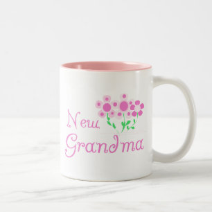 Rosa Blume Neue Oma Tshirts und Geschenke Zweifarbige Tasse