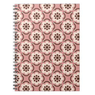 Rosa Blume Notizblock