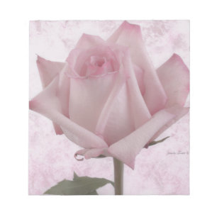 Rosa-Blume Notizblock