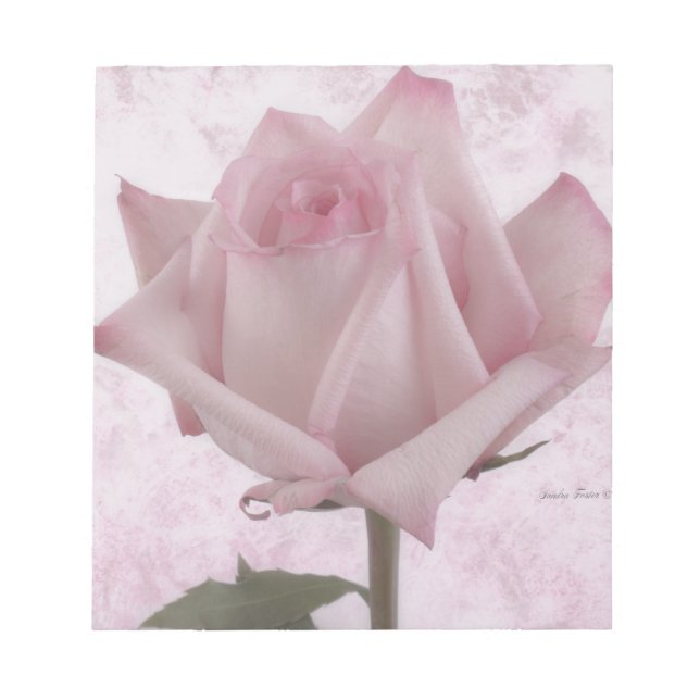 Rosa-Blume Notizblock (Vorderseite)