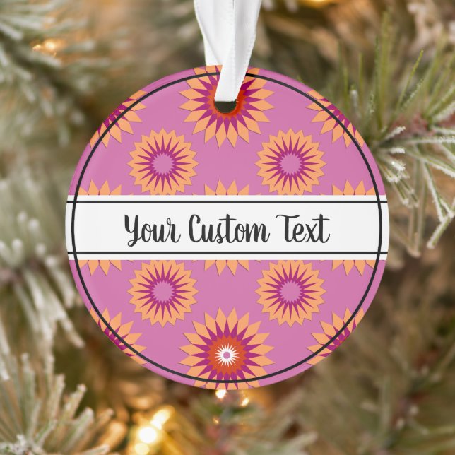 Rosa Blume Ornament (Baum)