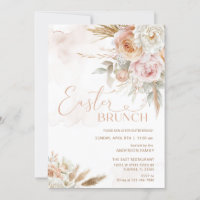 Rosa Blume Ostern Brunch