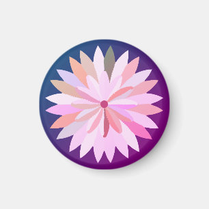 Rosa Blume Paper Untersetzer Magnet