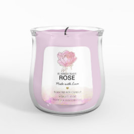 Rosa Blume Quadratischer Aufkleber