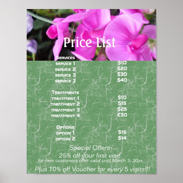 Rosa Blume Reiki zen Preise Poster (Vorne)