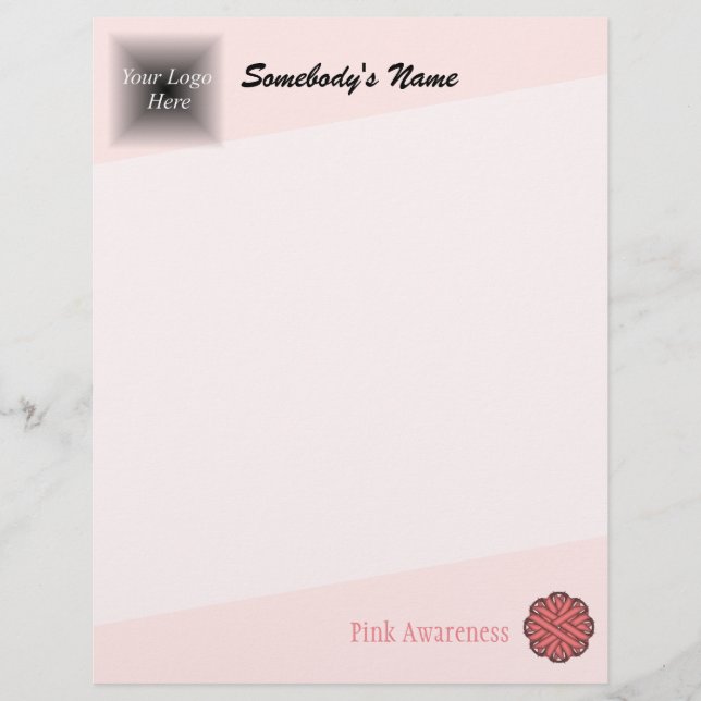 Rosa Blume Ribbon von Kenneth Yoncich (Vorderseite)