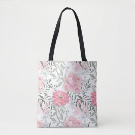 Rosa Blume Rosa Zitronen Blumenstrauß Tasche